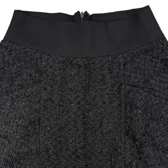 MAJE Embellished Black A-Line Skirt Sz Small - Picture 4 of 8